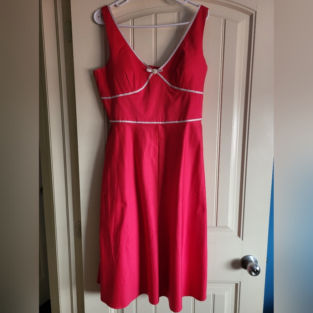 Vibrant Pink Summer Dress by Madison Leigh  size 12, EUC